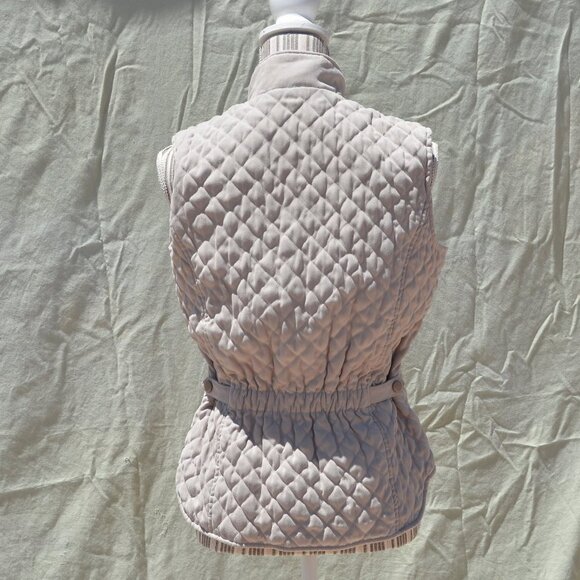 Outback Trading Post Quilted Faux Suede Vest L - Picture 4 of 7